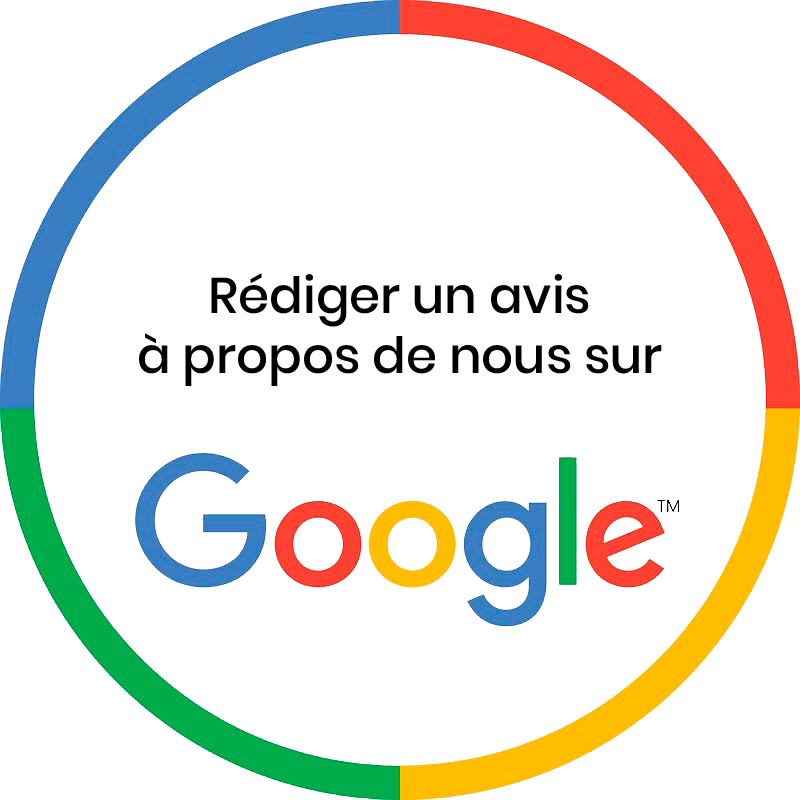 Laissez un avis sur notre entreprise sur Google.